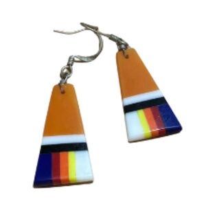 Trapezoid Resin Earrings